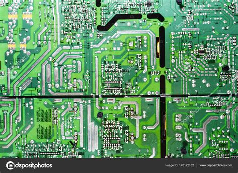 Computers circuitboard and components — Stock Photo © lagereek #170122182