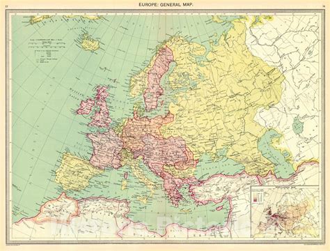 Historic Map : 1910 Europe: General Map : Vintage Wall Art - Historic ...