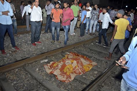 India train crash today: Dozens killed as train runs over crowd during ...