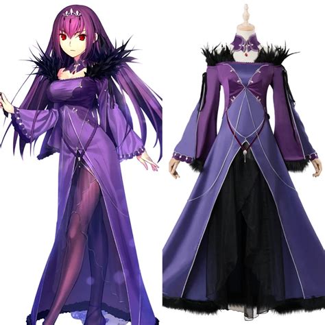 Fate Grand Order FGO Caster Scathach Skadi Cosplay Costume Halloween ...