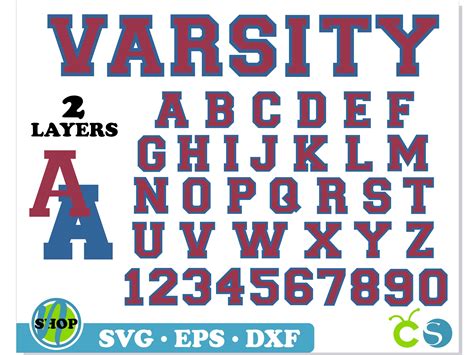 College Vintage Layered Font SVG Cricut | Varsity Font PNG S - Inspire Uplift