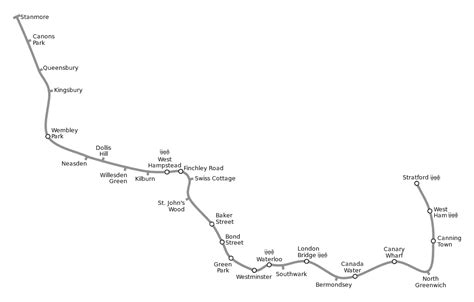 Jubilee Line Map - (With Zones, Downloadable In PDF) - Winterville