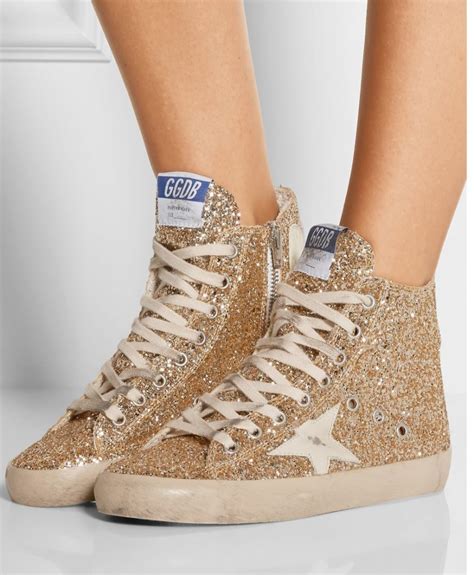 Golden Goose Glitter High Top Sneakers