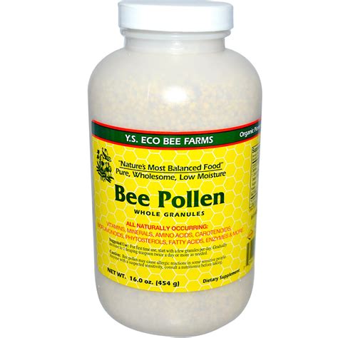 Y.S. Eco Bee Farms, Bee Pollen Granules, Whole, 16.0 oz (454 g) - iHerb