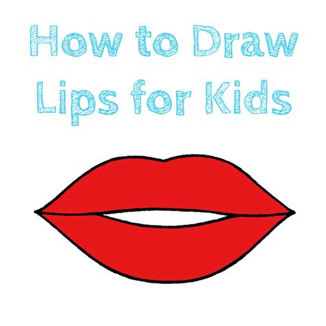 How to Draw Lips for Kids - How to Draw Easy