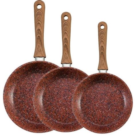 JML Copper Stone Non-Stick Frying Pan Set | Robert Dyas