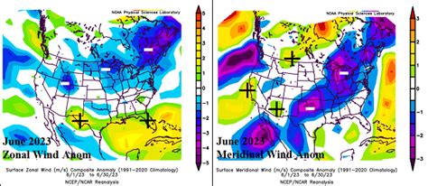 U.S. June 2023 Wind Speeds Lighter Than Normal Especially Wind Power Generating Areas - Climate ...