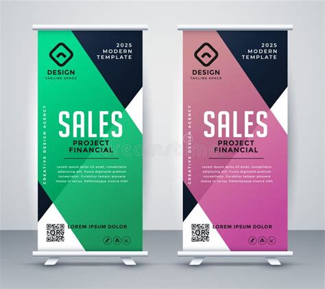 Roll Up Set Standee Design Stock Illustrations – 1,093 Roll Up Set ...