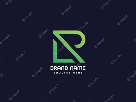 Premium Vector | A letter l logo with green letters