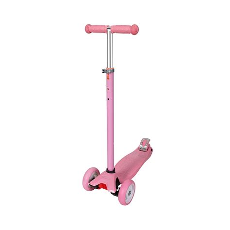 Wholesale Manual Kids Scooter / Girls Pink Scooter With Colorful Wheels ...