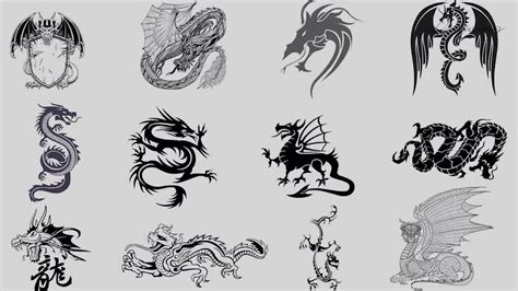 How to draw dragon tattoo designs | Dragon tattoo on back | Dragon tattoo art - YouTube