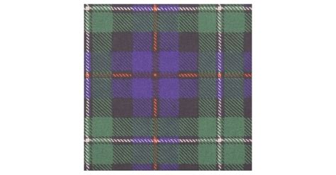 Mackenzie clan Plaid Scottish tartan Fabric | Zazzle.com