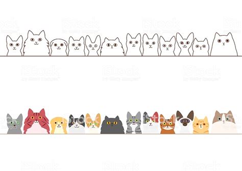 Cat Border Design Clip Art Library - vrogue.co