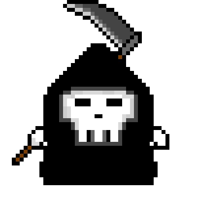 Grim reaper pixel art