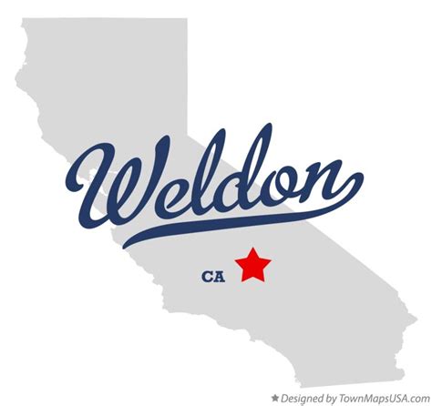 Map of Weldon, CA, California