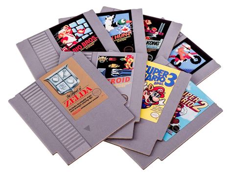 Nintendo NES Cartridge Coasters | Nes cartridge, Nintendo crafts ...