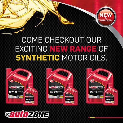 AutoZone | AUTOZONE NEW RANGE OF SYNTHETIC OILS