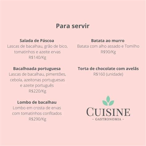 Menu em Cuisine Gastronomia restaurante, Bragança Paulista