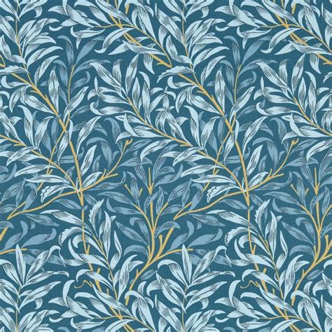 William Morris Willow Boughs Wallpaper Denim Blue W0172/01