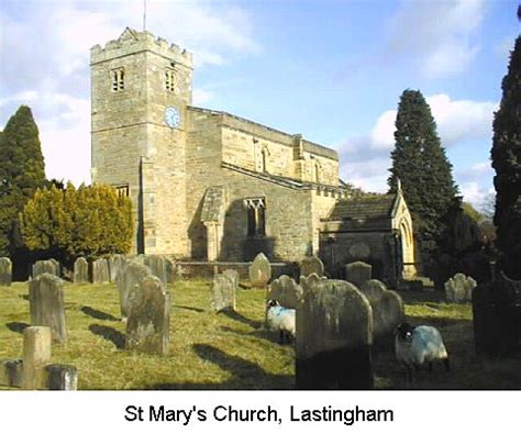 GENUKI: Photograph of St. Mary's Church, Lastingham, Yorkshire ...