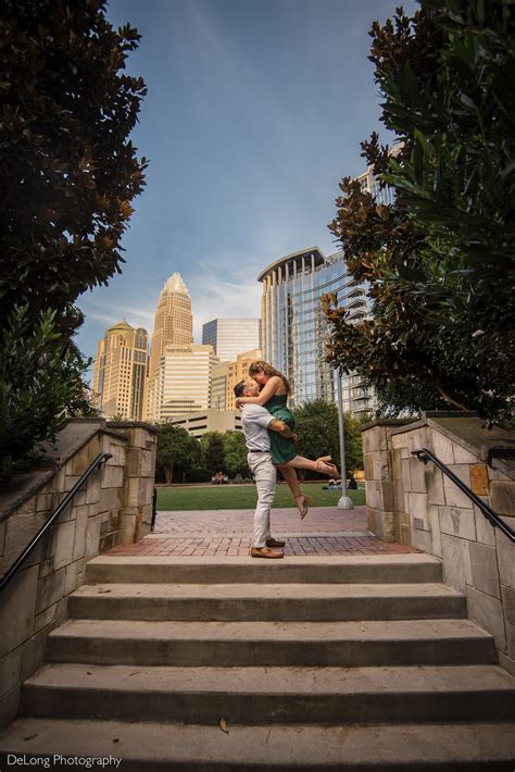 Romare Bearden Park Engagement Session | Courtney & Pablo | Charlotte, NC