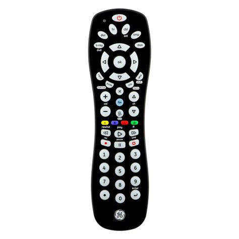 GE 6-Device Universal TV Remote Control in Black 34459 - The Home Depot