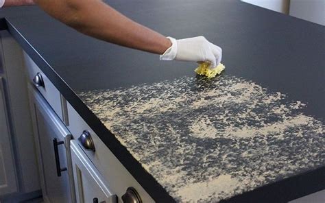 DIY Granite Countertop Makeover | Countertop makeover, Faux granite ...