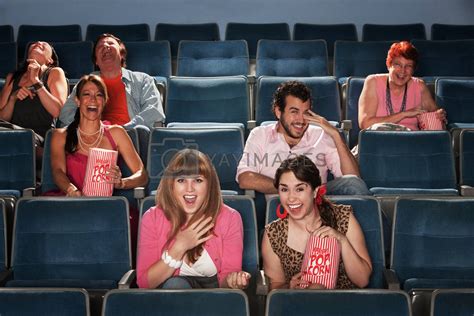 Laughing Audience In Theater by Creatista Vectors & Illustrations with Unlimited Downloads ...