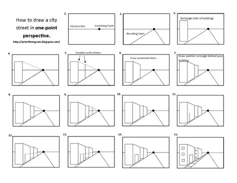 Perspective drawing lessons, One point perspective, Perspective art