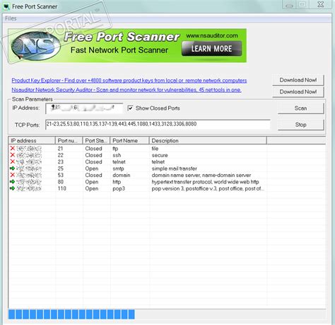 Free Port Scanner - скачать бесплатно Free Port Scanner 3.4.8