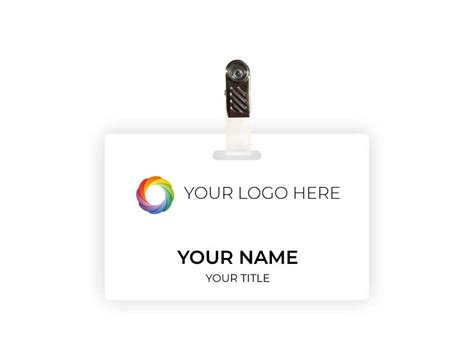 Custom Printed ID Badges with Photo - National Name Badge