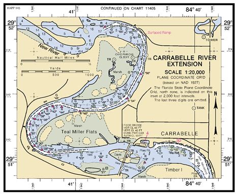 CARRABELLE TO APALACHICOLA BAY CARRABELLE RIVER EXT nautical chart - ΝΟΑΑ Charts - maps