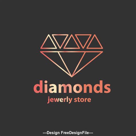 Diamonds logos in vector free download