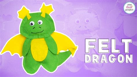 Felt Dragon Pattern | DIY Felt Dragon (Free, Printable Template!) - YouTube