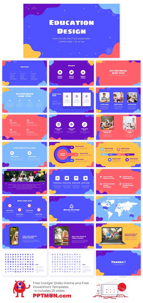 Waves Free PowerPoint Template and Google Slides Theme - Presentation by PPTMON.com ...