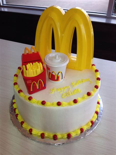 McDonald's b'day cake | Childrens birthday cakes, Mcdonalds birthday party, Mcdonalds cookies