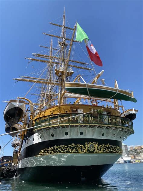 Italian Navy’s Amerigo Vespucci Tall Ship began its 20-month World tour ...