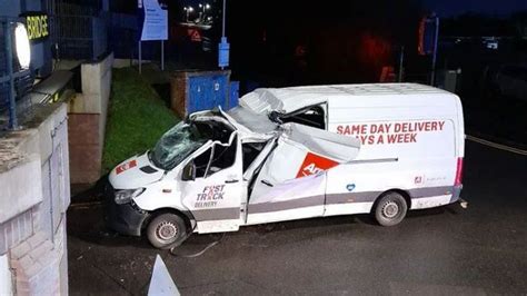 Argos delivery van hits Berkswell railway bridge - BBC News