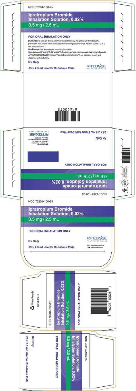 Ipratropium - FDA prescribing information, side effects and uses