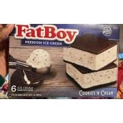 FatBoy Ice Cream Sandwich, Cookies 'n Cream: Calories, Nutrition ...