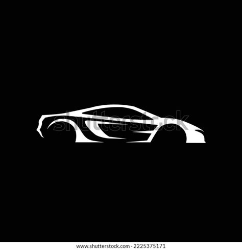 Sports Car Silhouette Vector Illustration Stock Vector (Royalty Free ...