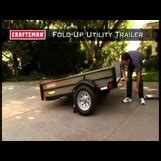 Craftsman Fold-Up Utility Trailer - Lawn & Garden - Tractor Attachments ...