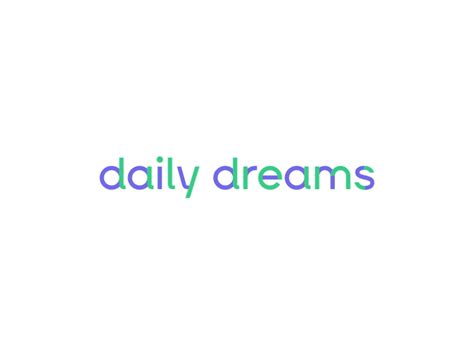 Daily Dreams logo animation by VORONOI on Dribbble