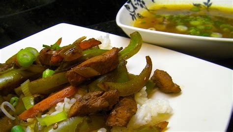 Ginger Lemon Pork Stir Fry and Spicy Mushroom Soup – $10 buck dinners!