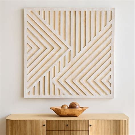 Graphic Wood Geometric Dimensional Wall Art | West Elm