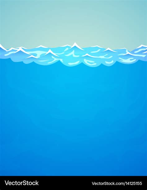 Underwater background sea or ocean water Vector Image