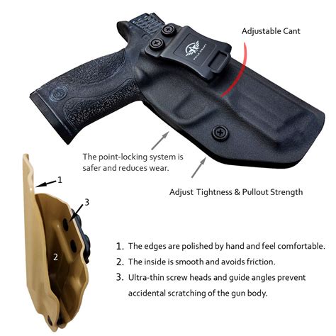 IWB KYDEX Holster M&P 40 Full Size 4.25" 9mm .40 S&W Pistol Case ...