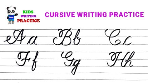 Cursive writing for beginners | Cursive writing capital and small ...