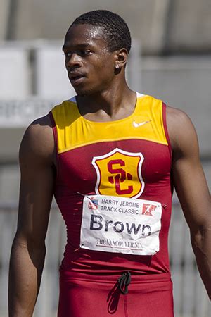 Brown wins bronze in men's 200m at Diamond League in Doha