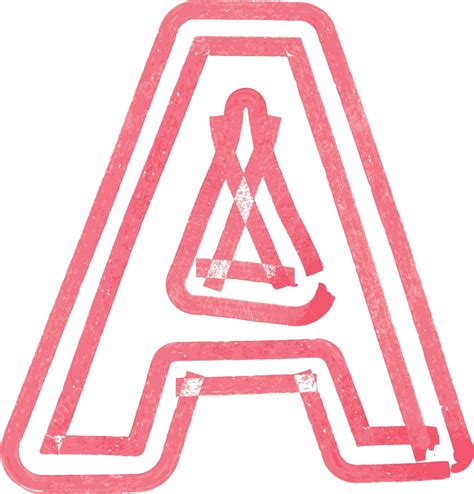 Capital Letter A Drawing With Red Marker Typography Handwritten Texture Vector, Typography ...